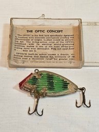 South Bend Optic Concept Fishing Lure With Box Vintage Fishing Lure