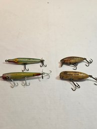 Lot Of 4 Vintage Fishing Lures
