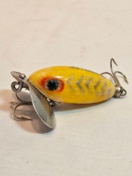 Fred Arbogast Yellow Jitterbug Vintage Fishing Lure
