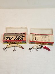 Pair Of Lazy Ike Vintage Fishing Lures With Boxes