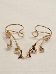 10k Gold Dolphin Ear Cuffs
