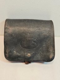 Civil War Leather Cartridge Pouch