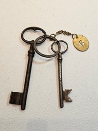 Antique Keys And Key Tag