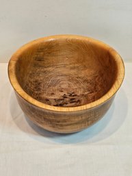 Hand Carved Wood Bowl Michale Holmquist 1997