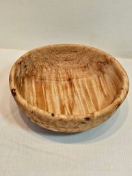 Hand Carved Birdseed Maple Wood Bowl By Michael J Holmquist