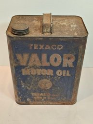 Texaco Valor Motor Oil Can