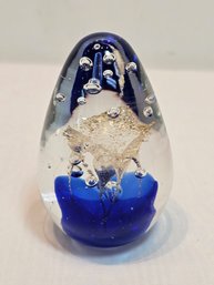 Art Glass Paperweight Unsigned