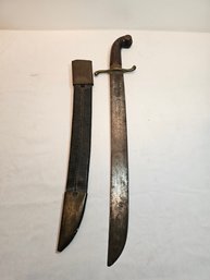 18th Century Pirate Cutlass With Scabbard