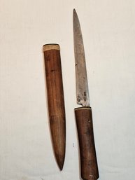 Antique Japanese Knife With Sheath