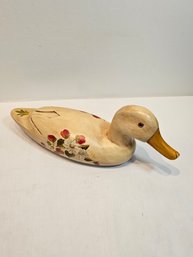 Wooden Duck Carved By Sue Carrier 1984