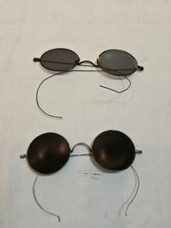 2 Pairs Mid 1800s Sunglasses