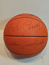 Basketball Signed By Bob Cousy And John Havlicek