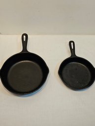 Pair Cast Iron Pans