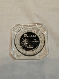 Vintage Ashtray Russos Italian Restaurant Milton Nh