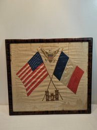 US And France Friendship Embroidery WWI