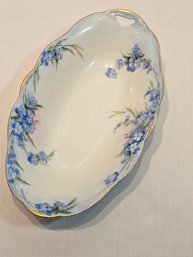 Antique Silesia Painted Candy Dish