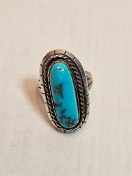 Sterling Silver With Turquoise Ring