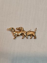 14k Gold Dachshund Pin