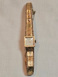 DL Dorfman And Son Ladies 14k Gold Watch With 14k Gold Band