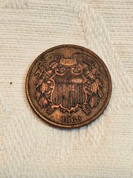 1869 Two Cent Piece