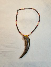 Native American Made Grizzly Bear Necklace