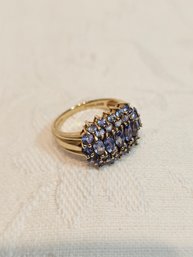 14k Gold With Amethysts Rings