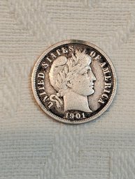 1901 Barber Dime