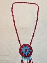 Handmade Native American Beaded Necklace