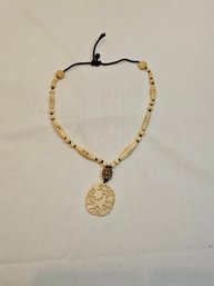 Carved Bone Necklace