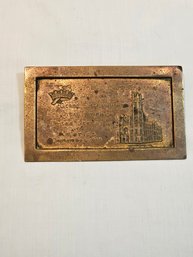 Knights Templar 1919 Bronze Plaque