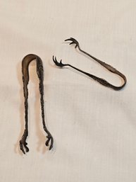 Pair Of Sterling Tongs