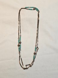 Sterling And Beads Necklace