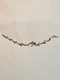 Sterling Silver Dolphins Bracelet