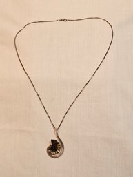 Sterling And Fossil Necklace