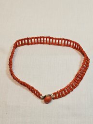 1930s Red Coral Choker