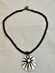 Mother Of Pearl And Bead Necklace