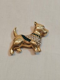 Swarovski Dog Pin