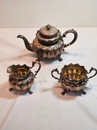 Antique Howard And Co Sterling Silver Tea Service