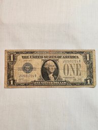 1928b Silver Certificate Dollar Bill