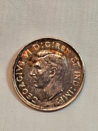 1937 Canadian Silver Dollar Turned Into A Pin