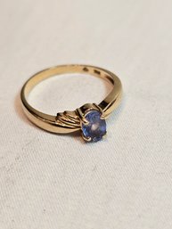 14k Gold Ring With Sapphire