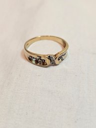 10k Gold Crosses Ring