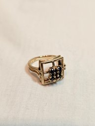 14k Gold With Sapphires Ring