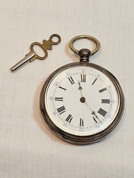 Antique Silver Swiss Pocket Watch