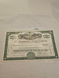 Pennsylvania Railroad 100 Shares Stock Certificate