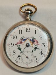 Waltham Flags And Olive Branches Pocketwatch