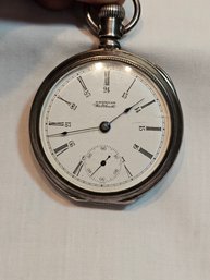 American Waltham Watch Co 15 Jewels Coin Silver Pocketwatch