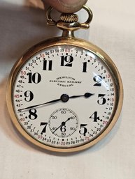 Hamilton Electric Railway Special 17 Jewels Pocketwatch