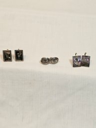 Screwback Sterling Earrings Lot