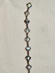 Sterling And Abalone Bracelet